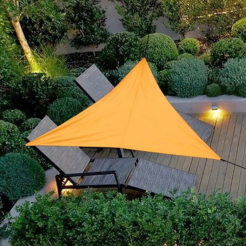 Voiles d'ombrage pour terrasse, camping en plein air, triangles argentés, auvents, abris d'ombrage de 2025 ? $20.99 -P1