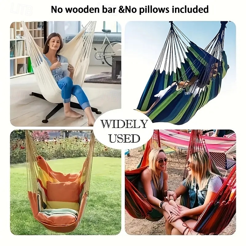 1 Piece Hammock Chair Swing Seat Sturdy Hammock Chair With Multiple Drawstrings Comfortable and Durable and Equipped With Two Ropes and Instructions for Easy Hanging Ideal for Outdoor Use 2025 - $54.99 –P11