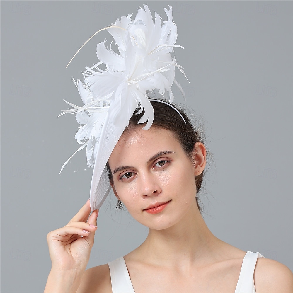 Elegante Tocados Sombrero Fascinators Fascinador Dama Disfraz Mujer derby Fiesta de Boda Pañuelo Adulto Sombrero Primavera verano 2026 - $43.99 –P12