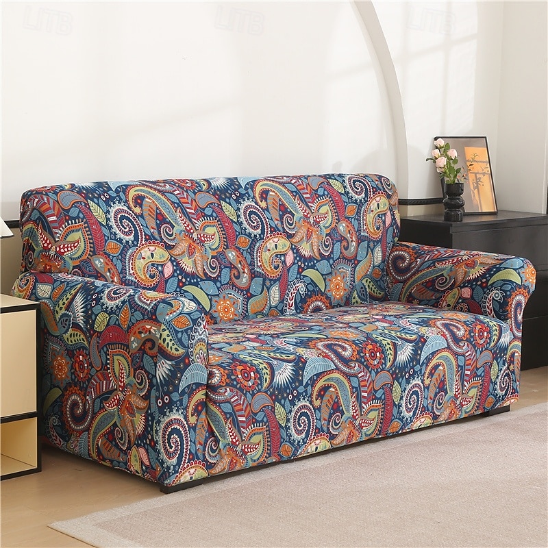 غطاء أريكة مطبوع غطاء أريكة مرن على شكل حرف L غطاء أريكة واقي أثاث لغرفة النوم والمكتب وغرفة المعيشة وديكور المنزل 2026 - $35.99 –P7