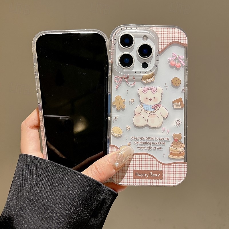 puhelin Etui Käyttötarkoitus iPhone 16 15 14 Pro Max iPhone 16e iPhone 13 Takakuori Iskunkestävä Piirretty TPU Akryyli 2025 - $12.99 –P7