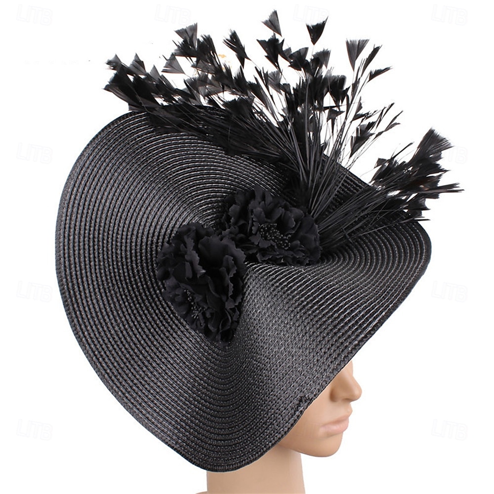 Headpiece Feathers Wedding Evening Party Elegant Wedding With Feather Headpiece Headwear 2025 - $24.99 –P5