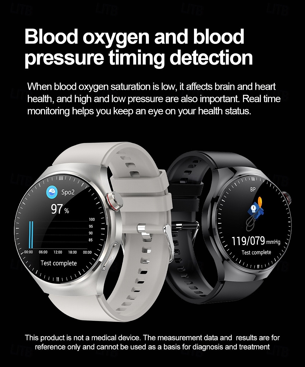 2025年 696 TK26 スマートウォッチ 1.43 インチ スマート·ウォッチ ブルートゥース ECG + PPG 歩数計 着信通知 と互換性があります Android iOS 女性 男性 ハンドフリーコール メッセージ受信通知 IP 67 52mmウォッチケース コレクション – $78.99 –P15