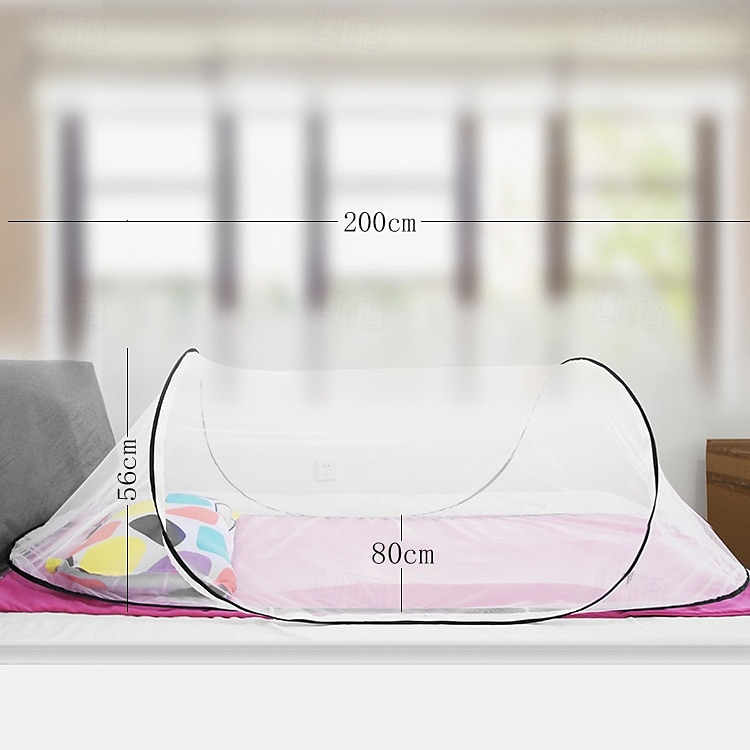 2025年 蚊帳 シングルベッドネット テント ポータブル保護 家庭用生地ベッドネットテント 室内・屋外睡眠用  コレクション – $27.99 –P2