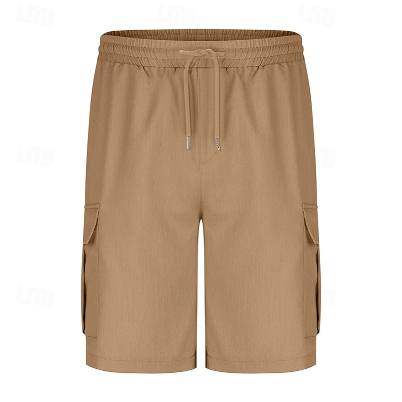 Per uomo Pantaloncini cargo Shorts Pantaloncini Estivi Coulisse Elastico in vita Multi-tasche Semplice Comodità Indossabile Lunghezza al ginocchio All'aperto Sport Quotidiano Moda Casual Nero Blu del 2025 a $18.99 –P2