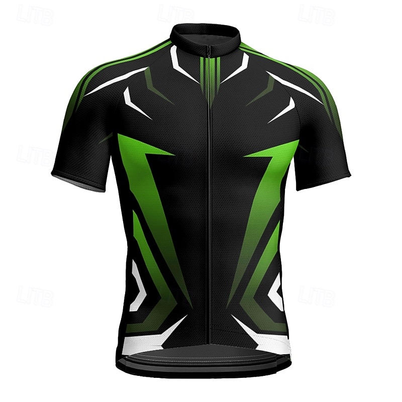 Men's Cycling Jersey Geometric Short Sleeve Bike Tee Tshirt Jersey with 3 Rear Pockets Mountain Bike MTB Quick Dry Anatomic Design Wicking Breathable Sports Yellow Red Blue Clothing Apparel 2026 - $28.99 –P16