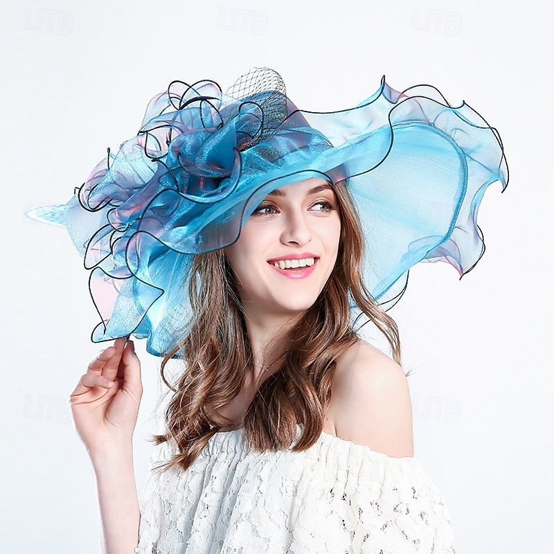 Palarie organza Oficial Plajă Elegant Cu Funde Diadema Articole Pentru Cap 2026 - $27.99 –P2