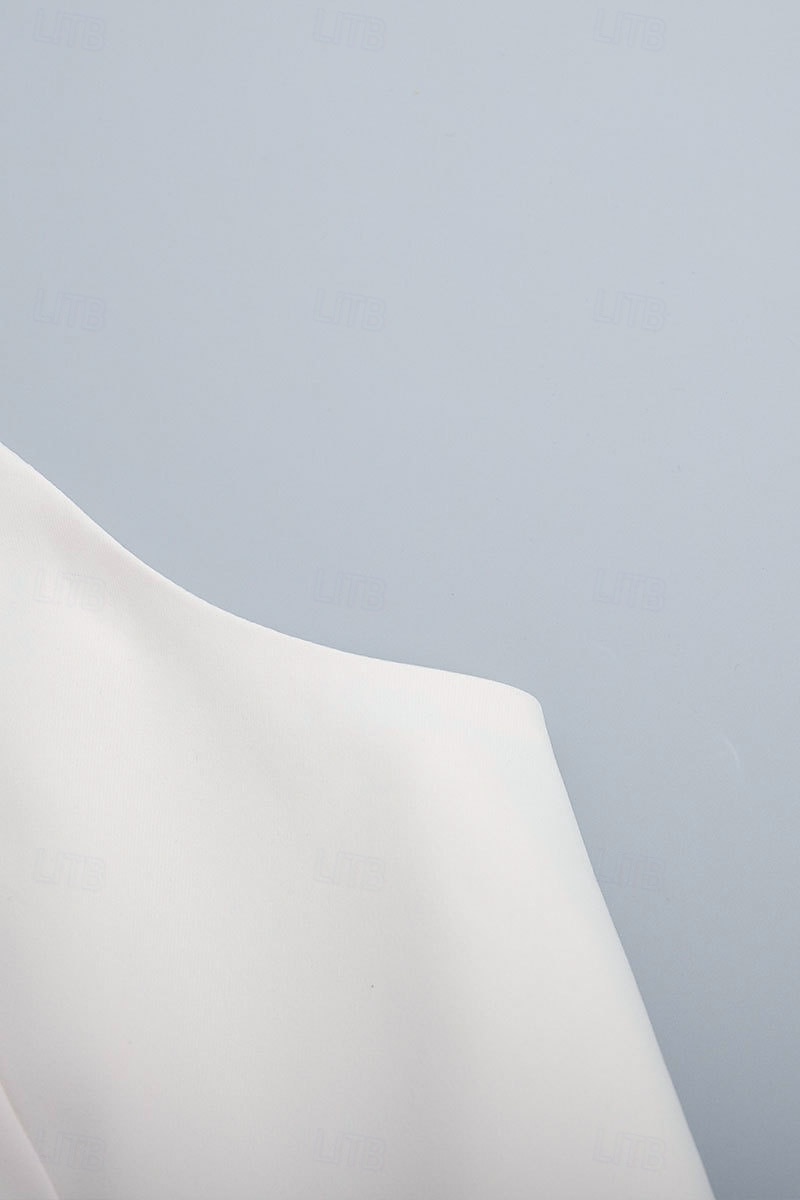 Pentru femei Rochii Midi Rochie albă Rochie de absolvire Modă Zi de Naștere Concediu Absolvire Fit regulat Simplu Fără manșon Guler Cămașă Negru Alb Vară 2025 - $32.99 –P12
