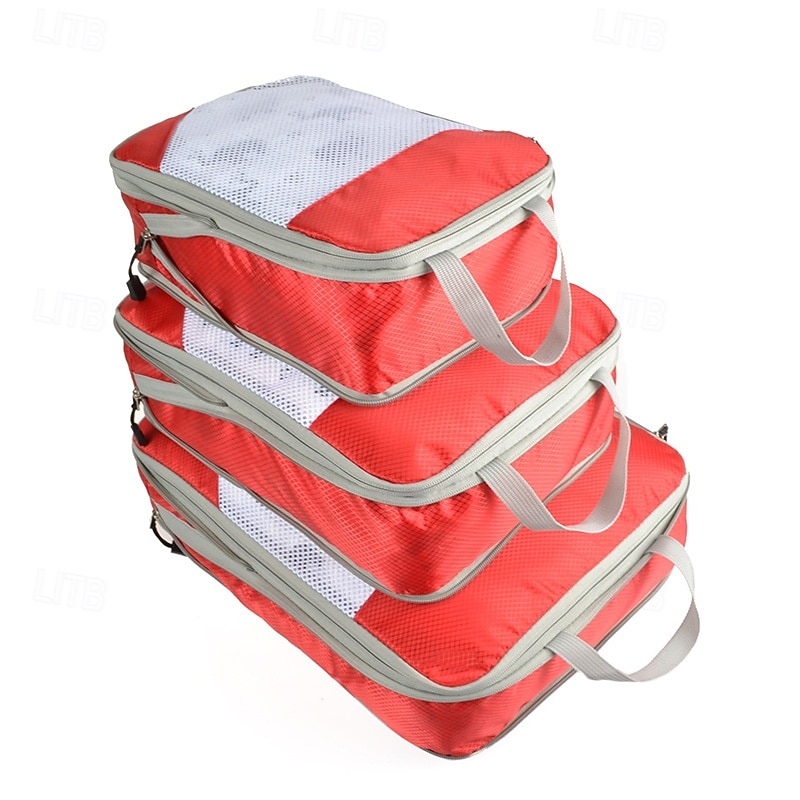 3-Piece Compression Packing Cubes Set for Travel Luggage Storage and Organizer, Mesh Zippered Expanding Storage Bags Set 2025 - $26.99 –P5
