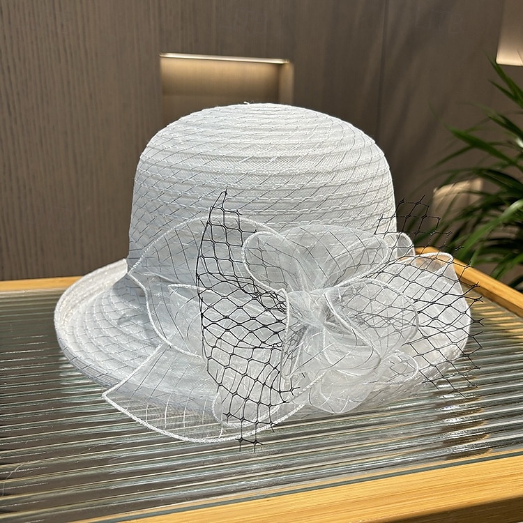 Kopfstück Tüll Hochzeit Abendgesellschaft Elegant Hochzeit Mit Tüll Kopfschmuck Kopfbedeckung 2025 - $19.99 –P7