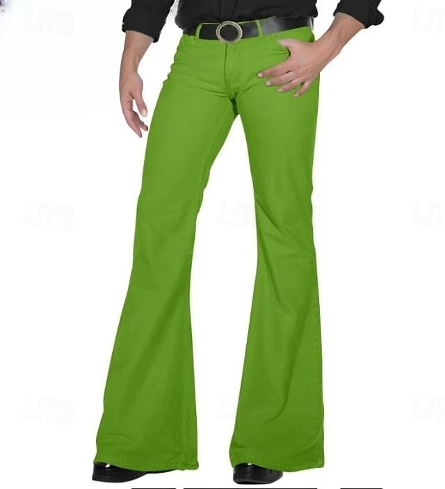 Retro / vintage Anii 1960 Hippie Pantaloni Pantaloni cu fund clopot Hippie Bărbați Halloween Carnaval Mascaradă Petrecere și seară festival de muzică Parada Mândriei Adulți Pantaloni Toate Sezoanele 2025 - $24.99 –P6
