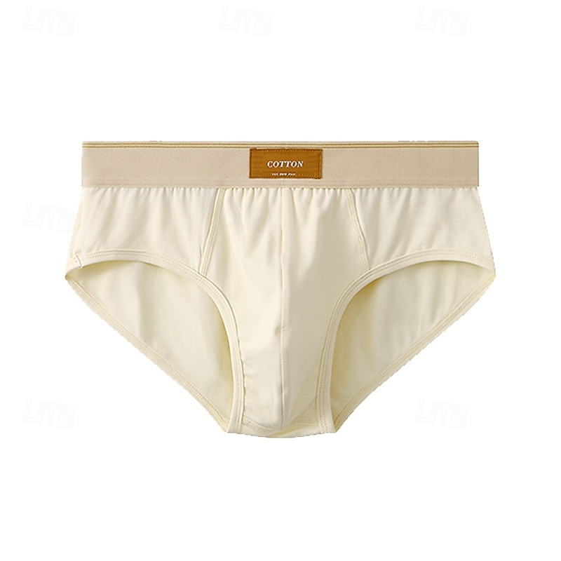 Homme 1 Pièce Culottes Basiques Slip Patchwork Polyester Respirant Doux Confortable Uni Taille Basse Noir Marron de 2025 ? $8.99 –P5