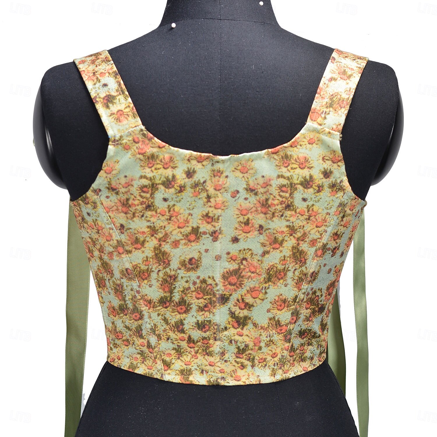 Retro Vintage Rococo Medieval Corset Vest Bustier Viking Celtic Knight Elven Lace up Floral Fancy Dress Women's Celtic Fantasy Halloween Carnival Performance Party LARP Adults' Corset 2025 - $37.99 –P7