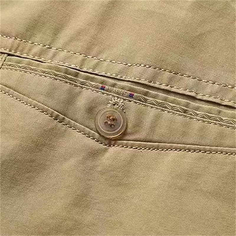 Herren Schicke Shorts Arbeitsshorts Kurze Golfhosen Tasche Einfach Komfort Atmungsaktiv Knielang Outdoor Geschäft Sport Lässig Schwarz Khaki 2026 - $17.99 –P5