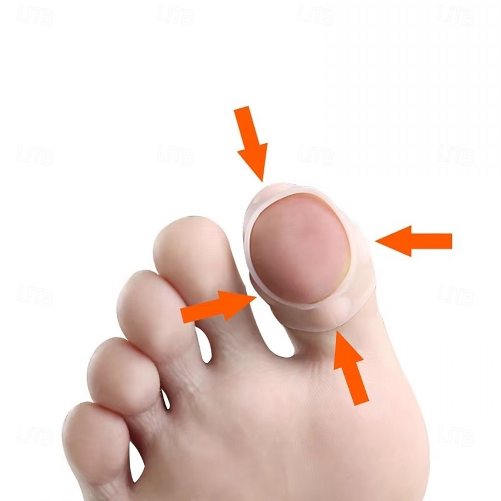 2 sztuki silikonowego korektora wrastających paznokci u stóp – niewidoczny korektor prostujący paznokcie u stóp, narzędzie do pedicure i pielęgnacji stóp w leczeniu paronychii &ochrona gojenia się 2025 - $5.49 –P9