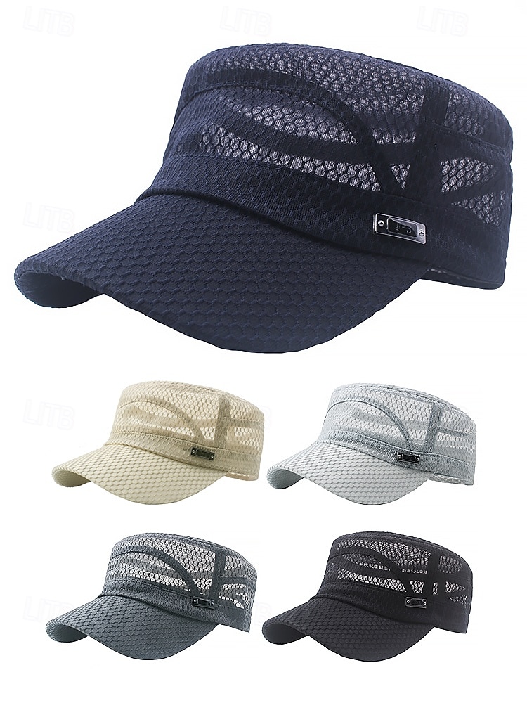 "Men's Breathable Mesh Military Cap – Lightweight Summer Army Hat, Outdoor Tactical Sun Visor for Hiking, Fishing & Sports" 2025 - $11.99 –P2