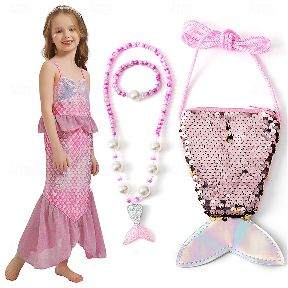 La Sirenetta Principessa Sirena Vestito Costume per festa a tema Cosplay Cosplay di film for Ragazze Bambini Carnevale Mascherata Feste Ferie del 2025 a $34.09 –P2