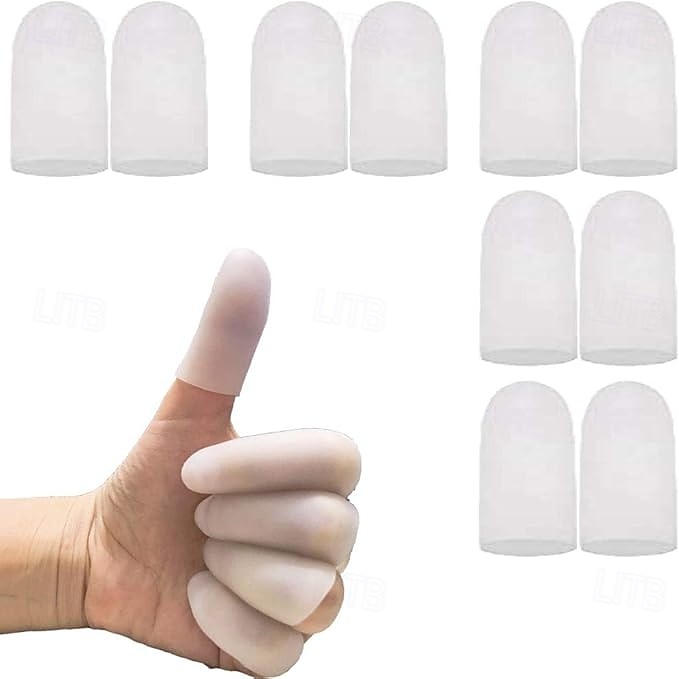 Lot de 10/20 protège-doigts en gel, protège-doigts en silicone, idéal pour soulager les douleurs du doigt, l'arthrite, les craquelures et autres douleurs des doigts de 2026 ? $13.99 –P1