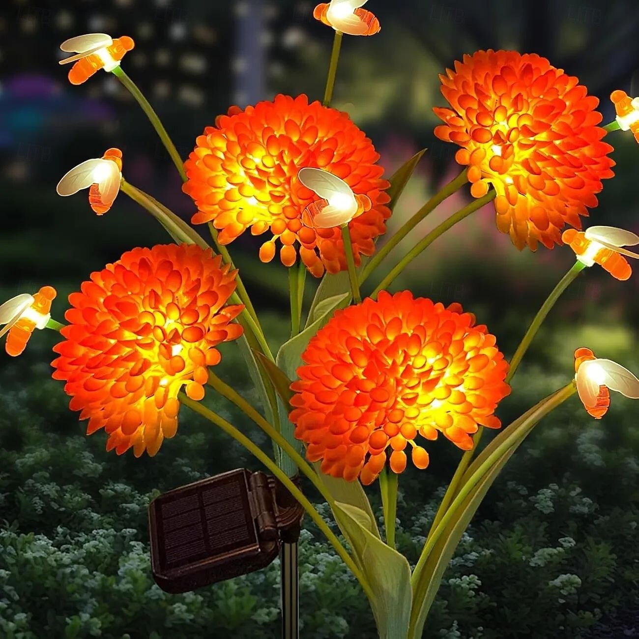 2 kpl led aurinko kukka valot 6 leds ulkoterassi maisema valo joulu häät juhlat lomakodin piha polku koristelu 2025 - $39.99 –P3