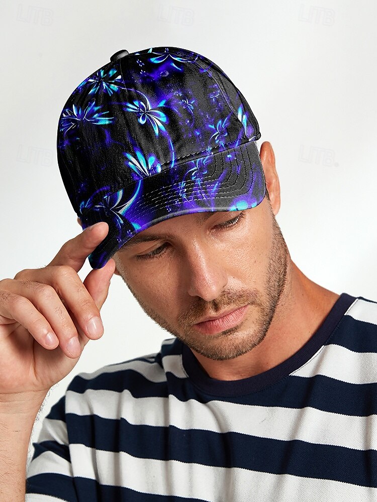 Cool Artistic Floral Print Baseball Cap - Fashionable and Trendy Style - For Outdoor Lovers and Daily Wear 2025 - $14.99 –P2