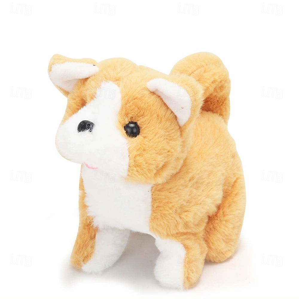 2025年 ぬいぐるみの犬、ぬいぐるみ、インタラクティブな犬ロボット、ロボット犬、吠える、タッチコントロール、電子ペットロボット、子犬のおもちゃ、女の子、赤ちゃん、子供向けのアニメ犬  コレクション – $24.99 –P4