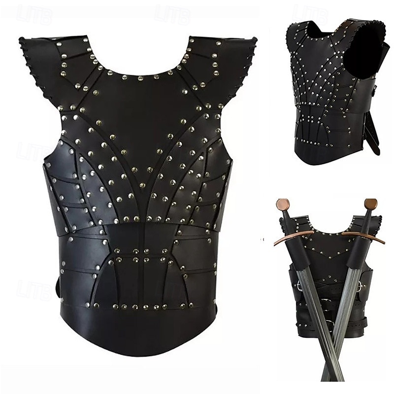 Retro Antiguo Medieval Renacimiento Faja Armas y Armaduras Baile de Máscaras Remache Hombre Celta Carnaval Mascarada Rendimiento Víspera de Todos los Santos Mascarada Adulto Faja 2025 - $60.99 –P1