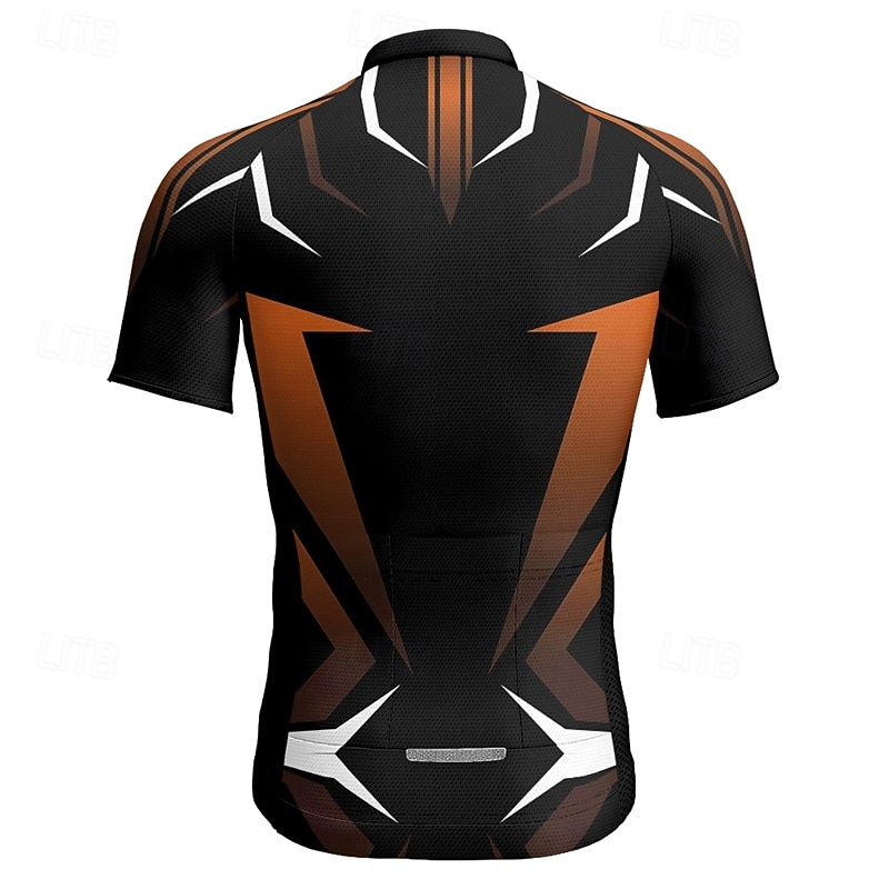 Men's Cycling Jersey Geometric Short Sleeve Bike Tee Tshirt Jersey with 3 Rear Pockets Mountain Bike MTB Quick Dry Anatomic Design Wicking Breathable Sports Yellow Red Blue Clothing Apparel 2026 - $28.99 –P11