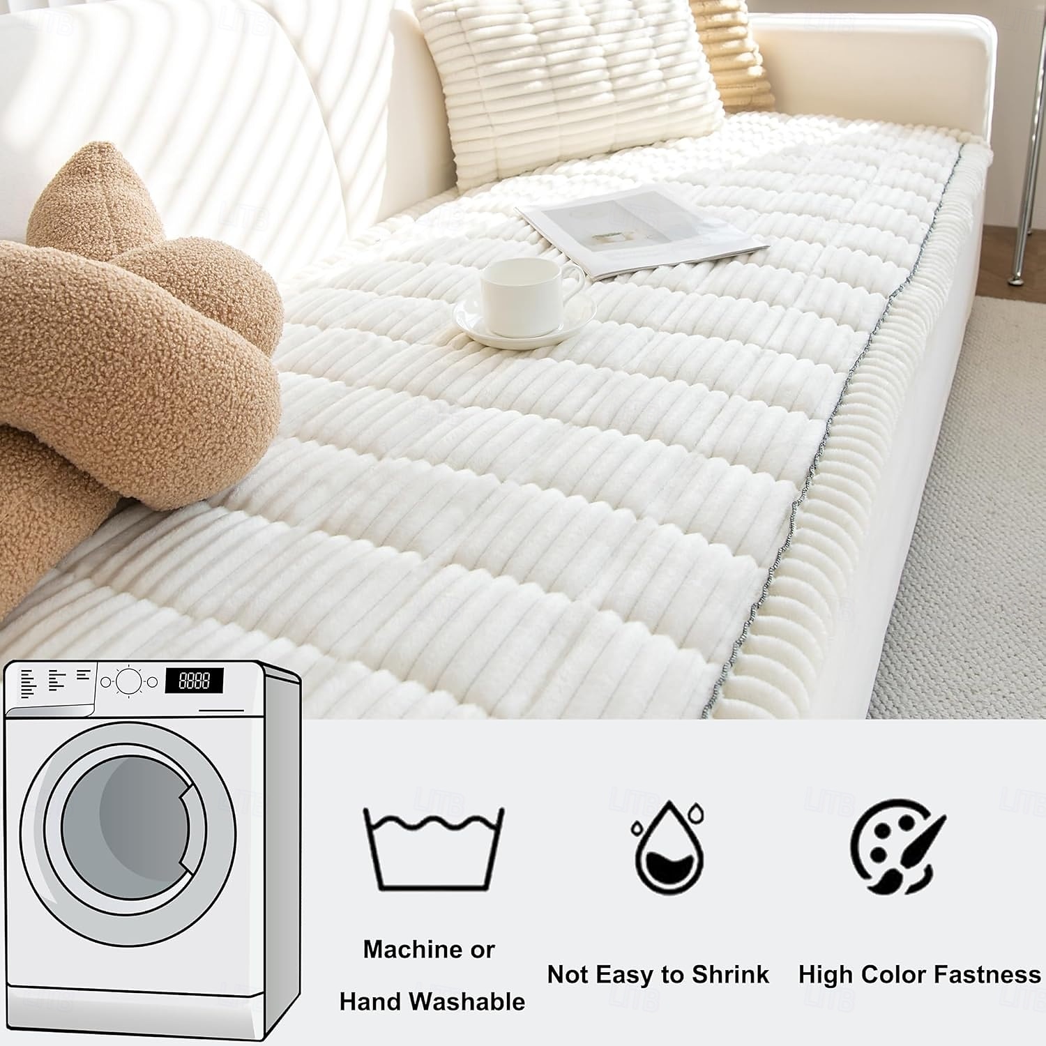 Pet Couch Cover, Couch Covers for Dogs, Washable Dog Sofa Covers Couch Protector, Fuzzy Non Slip Couch Slipcover Pet Friendly 2025 - $27.99 –P2