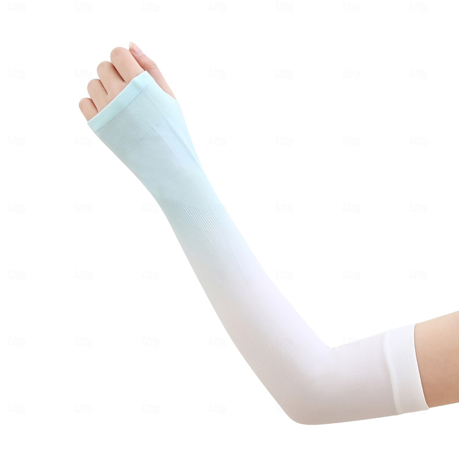 Manches en soie glacée à dégradé protection UV compression gants chauffants pour hommes et femmes pour la course le cyclisme et la pêche avec un dégradé de couleurs de 2025 ? $10.99 –P2