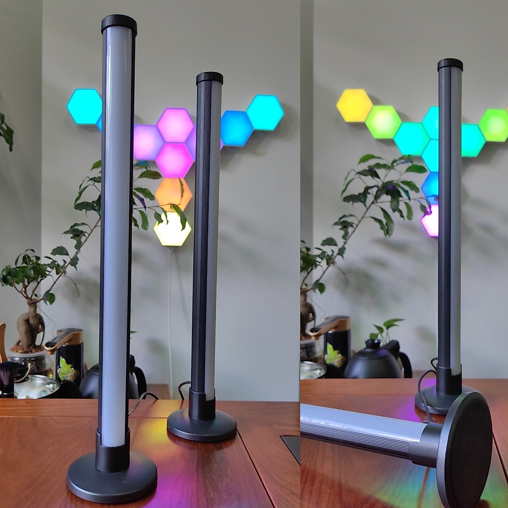 Lámpara de escritorio con luz LED de ritmo, barra para fiestas, juegos, computadora y TV 2025 - $33.99 –P4