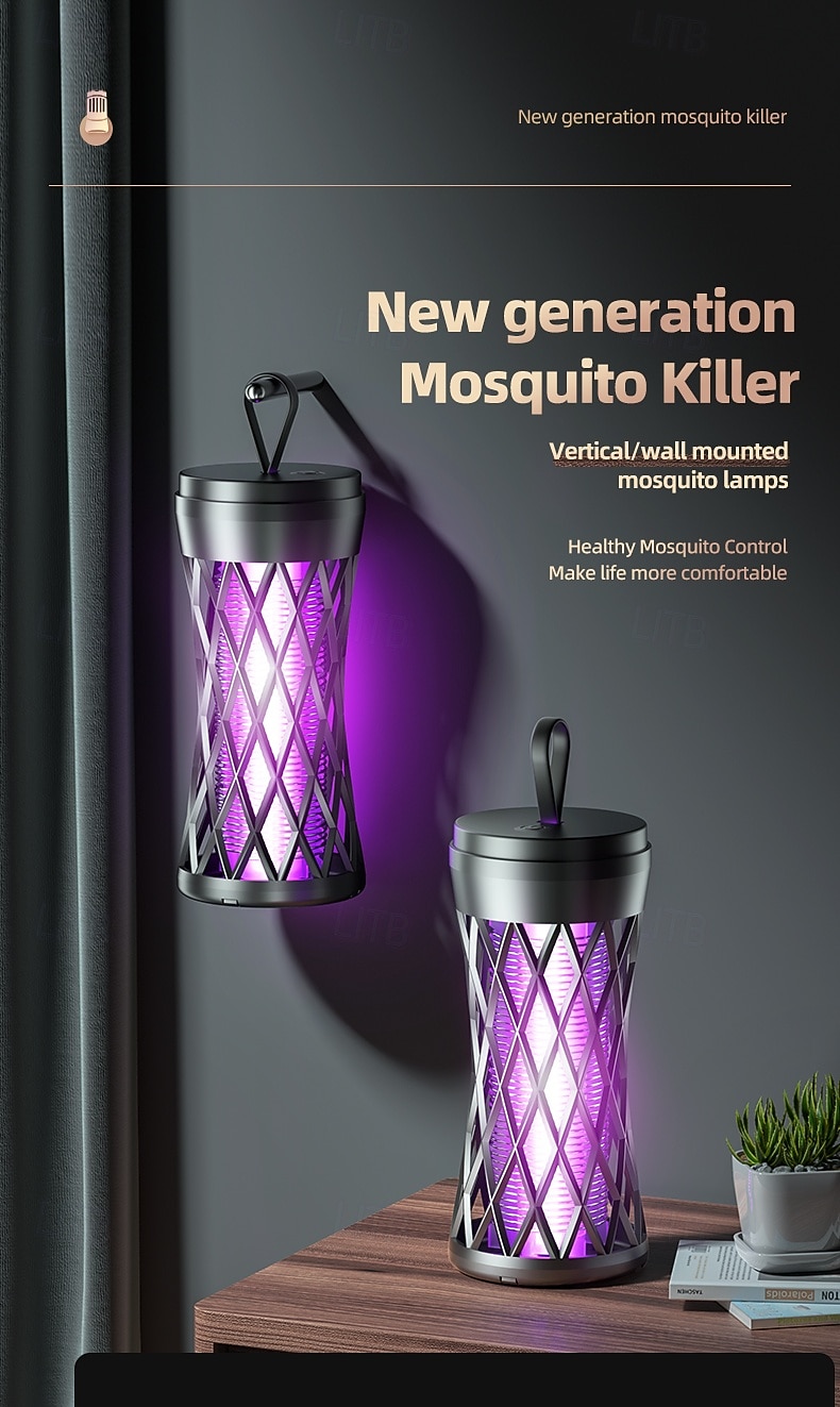 Lámpara antimosquitos eléctrica integrada colgante vertical portátil 2025 - $12.49 –P1