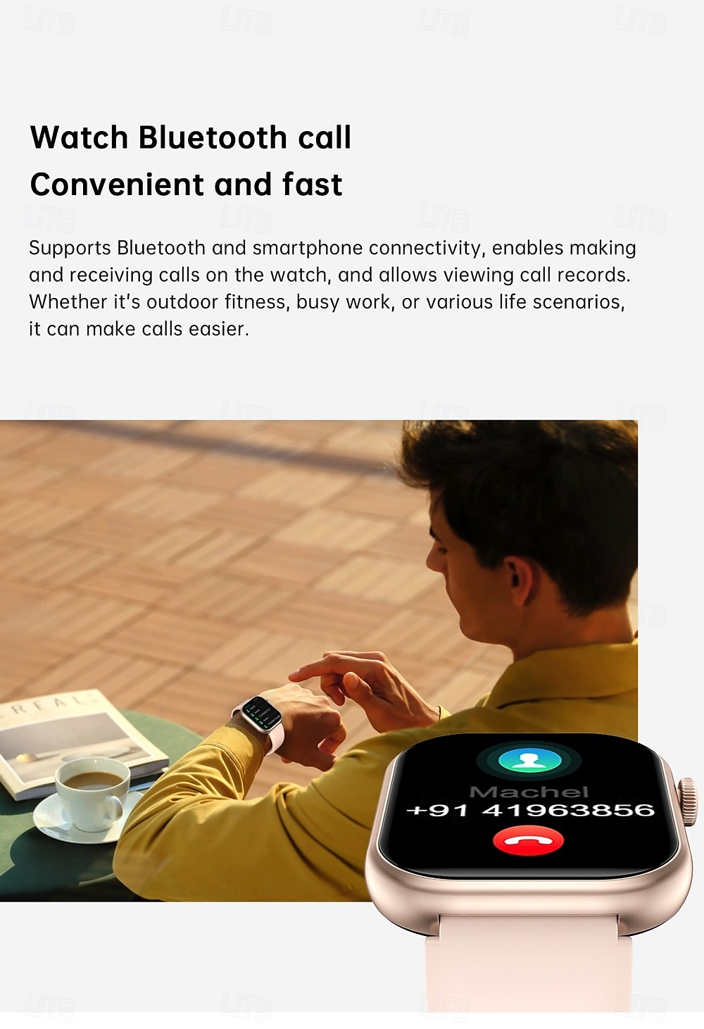 696 G20PRO Smart Watch 2.01 inch Smartwatch Fitness Running Watch Bluetooth ECG+PPG Pedometer Call Reminder Compatible with Android iOS Women Men Hands-Free Calls Message Reminder IP 67 41mm Watch 2025 - $32.99 –P8