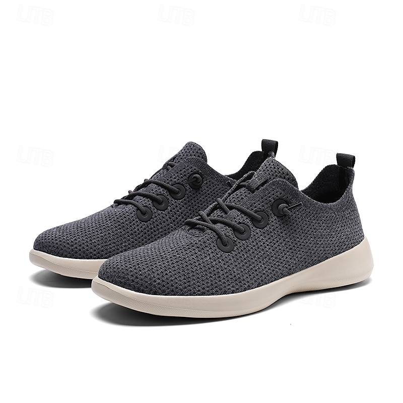 Leichte, atmungsaktive Strick-Sneaker für Herren – lässige Schnürschuhe für den Alltag und auf Reisen 2025 - $32.99 –P2