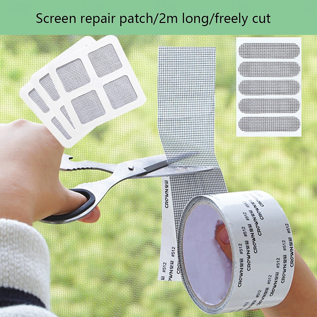 1ks 5cm * 200cm Oprava Okenních Oken Dveřní Oprava Patch Dveře A Okno Oprava Spoje Opravy Síťový Oprava Okenního Sítka Proti Komárům 2025 - $4.49 -P6