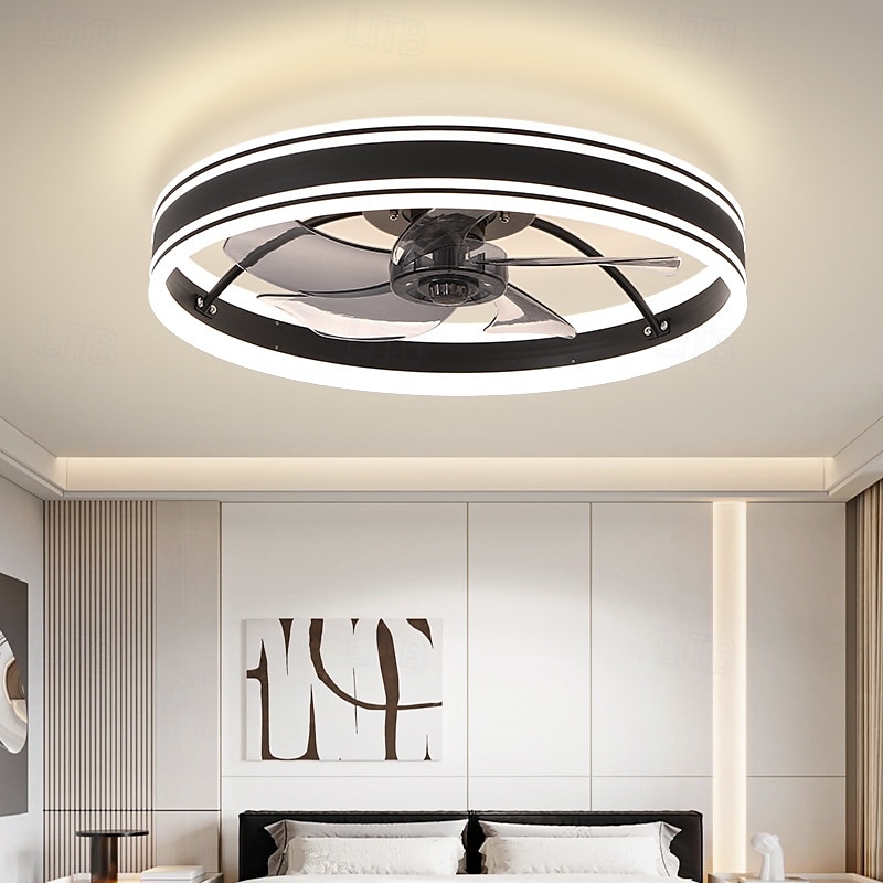 50 cm تخفيت مروحة سقف معدن أكريليك الحديث أسلوب الشمال 220-240V 2025 - $205.79 –P6