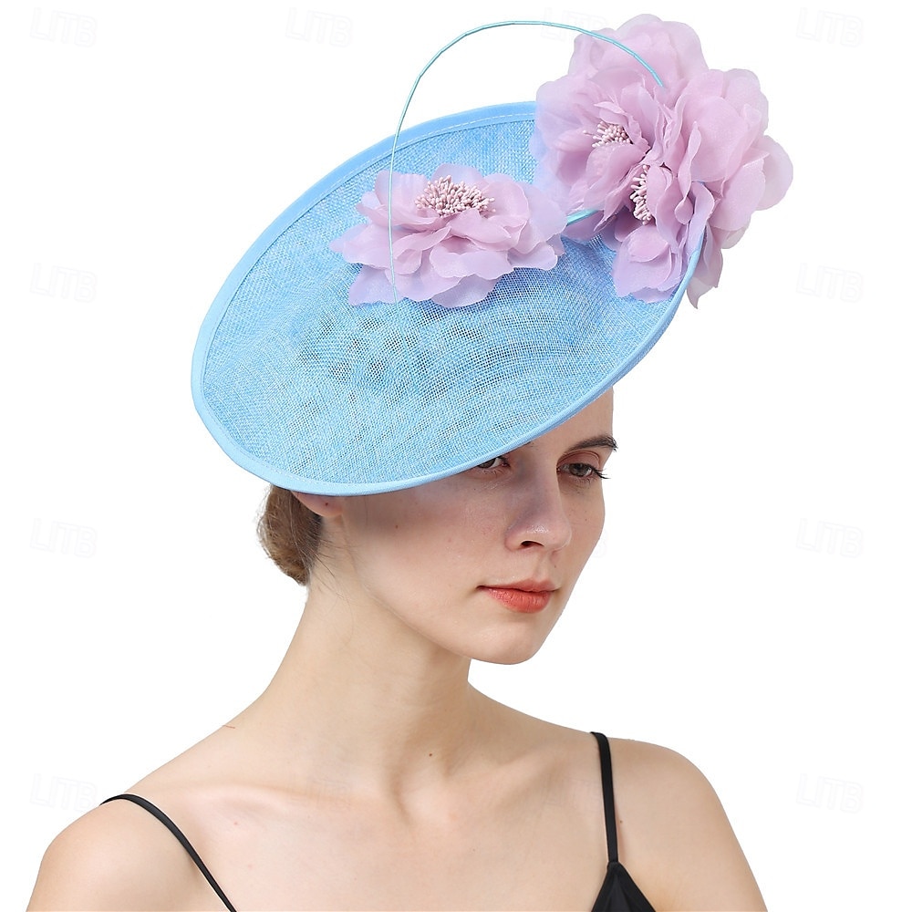 Hodeplagg Stoff Fedora-hatt Bryllup Fødselsdag Temafest Hesteveddeløp Elegant Vintage Søt Med Fjær Blomsterhodeplagg 2025 - $39.99 –P2