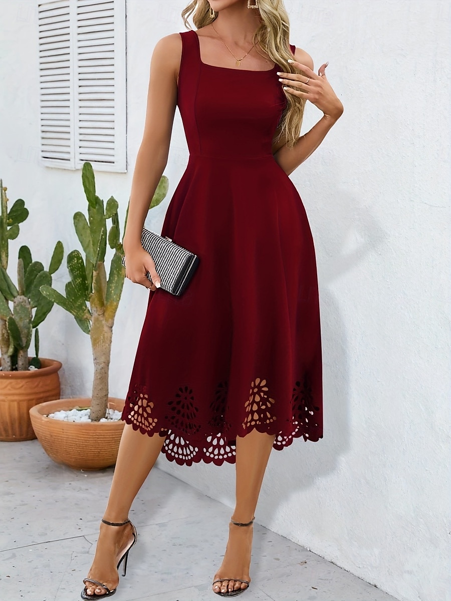 Mujer Mini vestido Vestido de graduación Vestido de Fiesta Vestido de verano Vestido lencero Elegante Moda Fiesta Invitado a la boda Fiesta de Cóctel Ajuste regular Plano Sin Mangas Correa de 2025 - $31.99 –P1