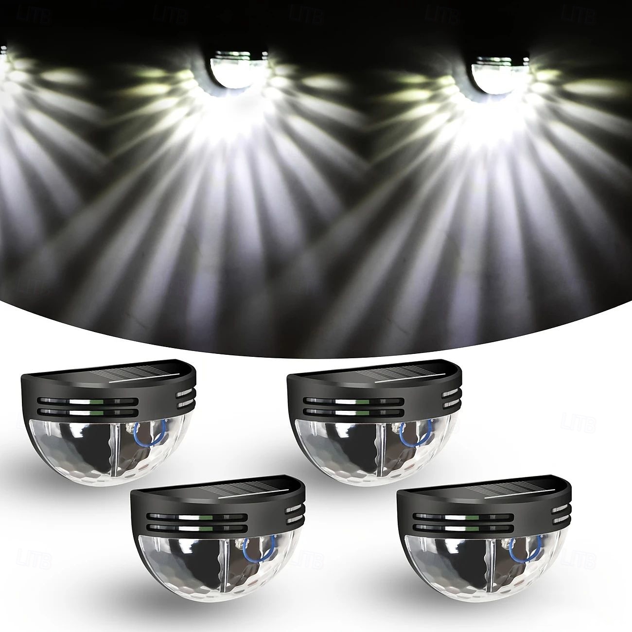 4PCS Outdoor Solar LED Wall Light Waterproof Fence Lights Garden Fence Yard Wall Lighting Decoration 2025 - $14.49 –P8
