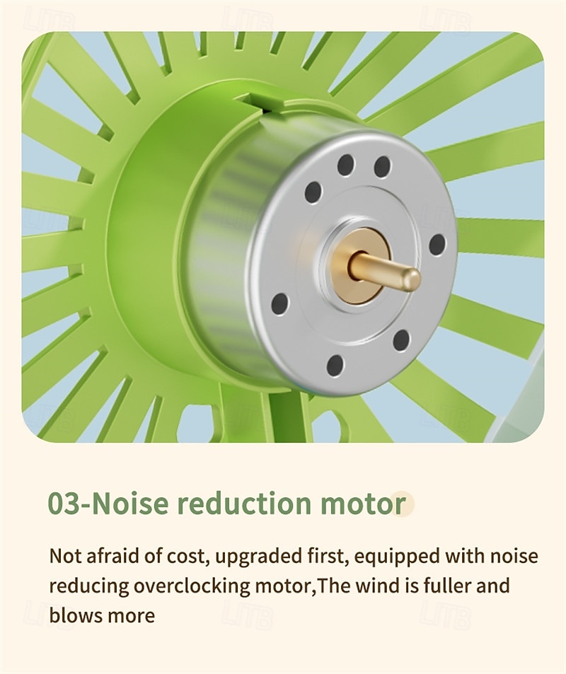 3-Speed Portable Cooling Fan – USB Rechargeable Handheld Electric Fan with 1200mAh Battery for Personal Use 2025 - $13.99 –P3