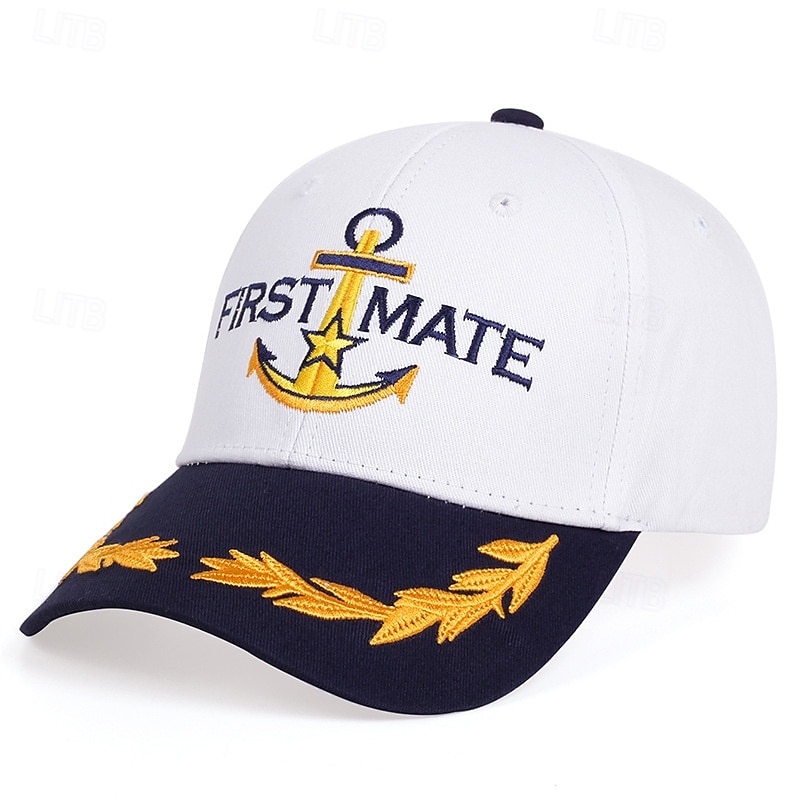 Pánské Kšiltovka Sluneční klobouk Trucker Hat Bílá černá / bílá Směs bavlny a polyesteru Výšivka Módní Na běžné nošení Denní Písmeno Kotva Nastavitelná Proti sluci Prodyšné 2025 - $10.49 –P3