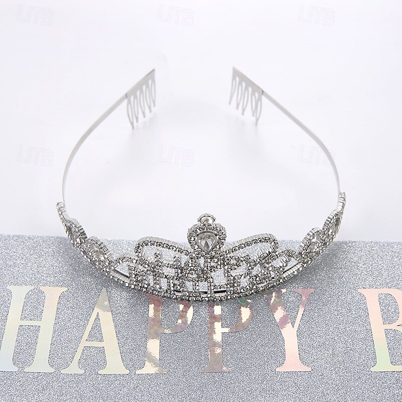 Birthday Party Girl and Women Elegant Decorations 2-Piece Set Headband and Sash with 'Happy Birthday' - Available in Multiple Color Combo 2025 - $10.99 –P4