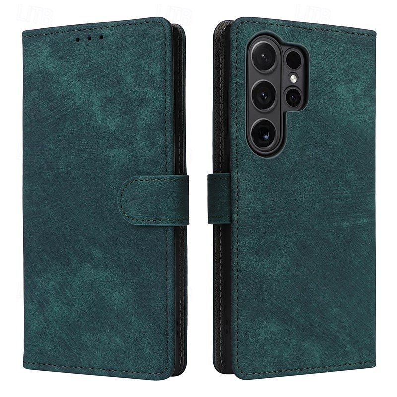 Phone Case For Samsung Galaxy S24 Ultra Plus S23 Ultra Plus S22 Plus  Ultra A54 A34 A14 A73 A53 A33 A23 A13 S25 S25 Plus S25 Ultra Flip Cover with Stand Holder with Wrist Strap Card Slot Retro TPU PU 2025 - $19.99 –P6