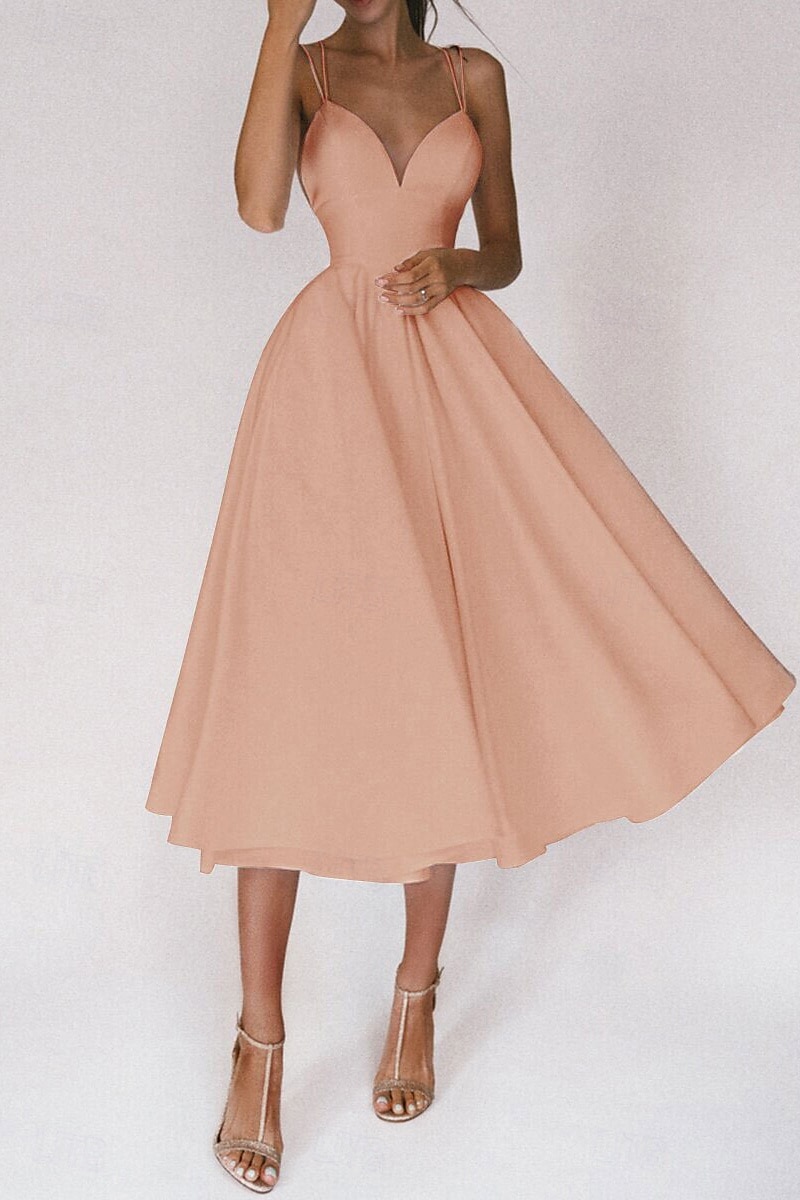 Per donna Abito Midi Abito Bianco Abito da laurea Abito Sottoveste Moda Compleanno Laurea Uscire Vestibilità regolare Semplice Senza Maniche Spalline sottili Nero Bianco Rosso Verde Estate del 2025 a $32.99 –P14