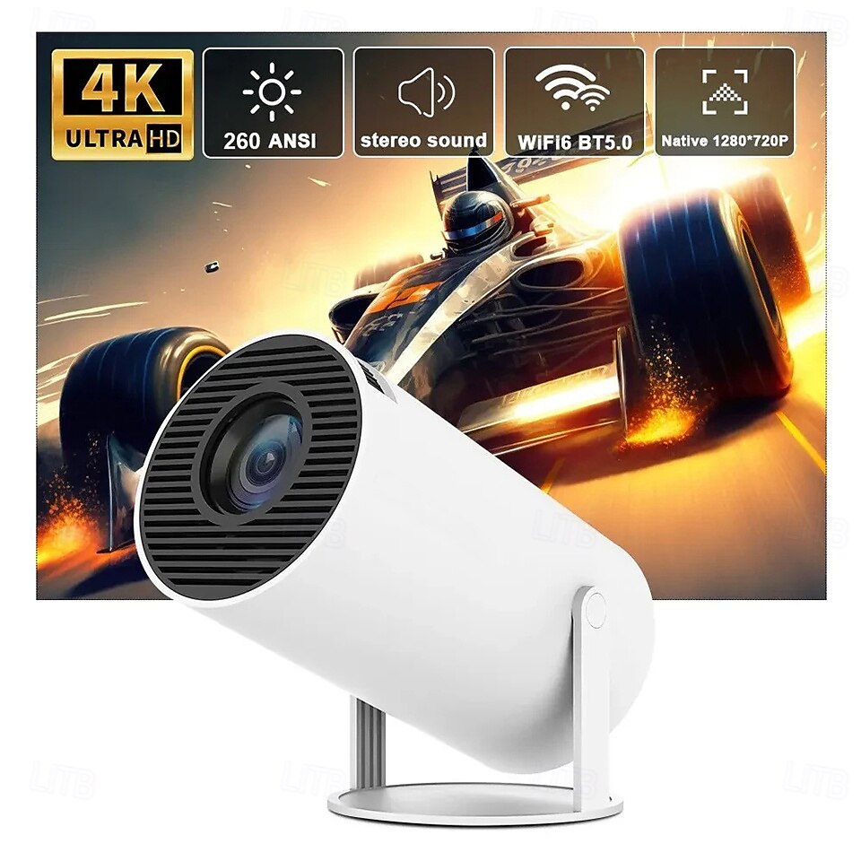 LCD Projector Auto focus Keystone Correction 720P (1280x720) 280 lm Android Compatible with HDMI USB 2025 - $147.99 –P1