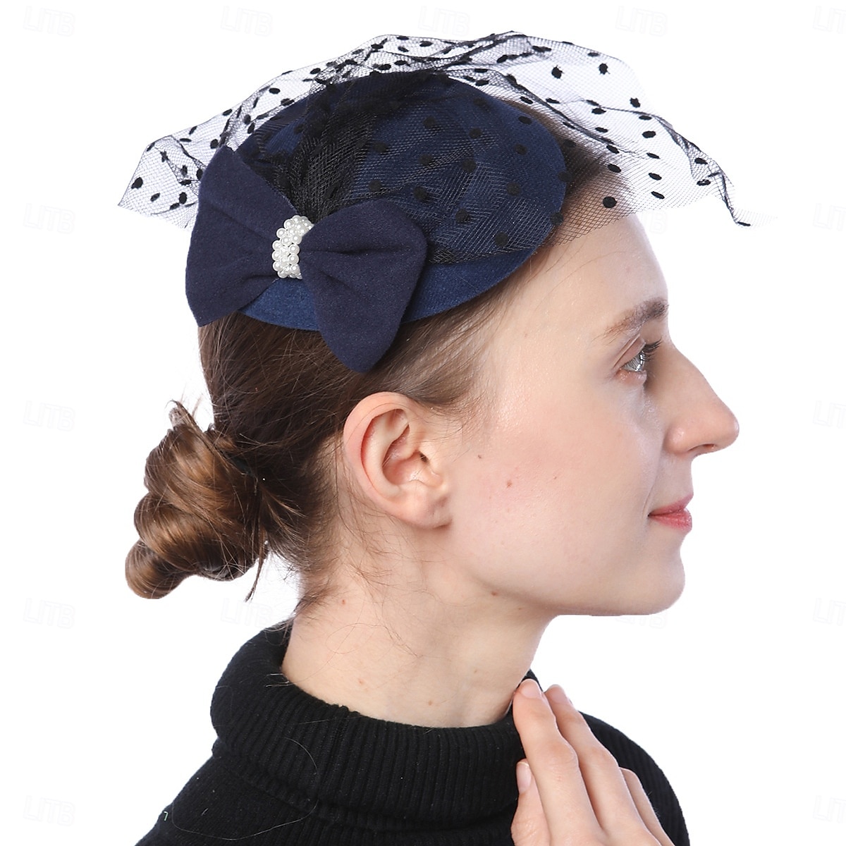 Kopfstück Perle Hochzeit Abendgesellschaft Elegant Hochzeit Mit Tupfen Kopfschmuck Kopfbedeckung 2025 - $11.49 –P13