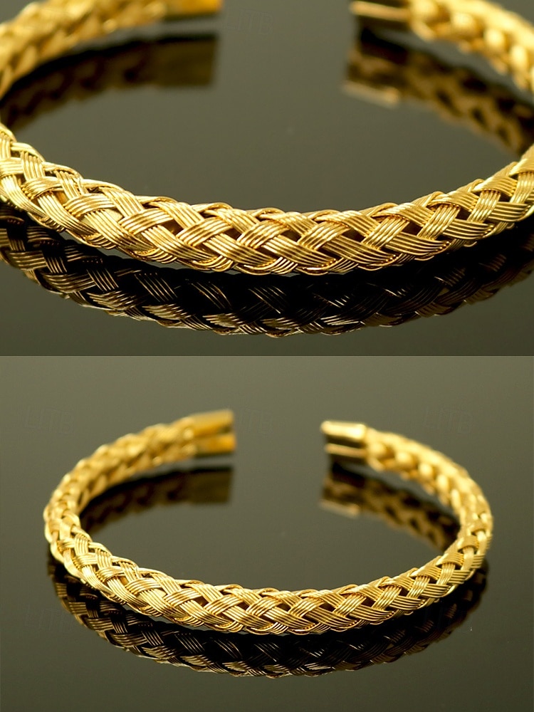 set di bracciali in acciaio inossidabile dorato da uomo: bracciali con numeri romani, intrecciati e con filo metallico, eleganti gioielli impilabili per abbigliamento da lavoro, casual e da festa del 2025 a $18.99 –P8