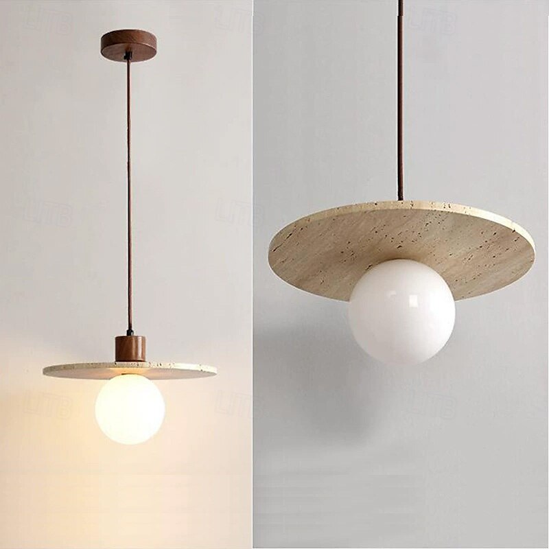 30 cm Design de Lanterne Suspendue Formes Géométriques Suspension Pierre Verre Style Artistique Style Formel Le style rétro ancien Traditionnel / Classique 110-120V 220-240V de 2025 ? $229.99 –P4