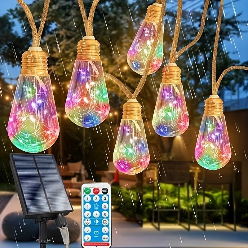 1 szt. zewnętrzny łańcuch świetlny z miedzianego drutu solarnego 8m-16 kulek bańka dziedziniec ogród balkon ogrodzenie balkon kemping namiot wesele festiwal impreza atmosfera dekoracja łańcuch 2025 - $31.99 –P6