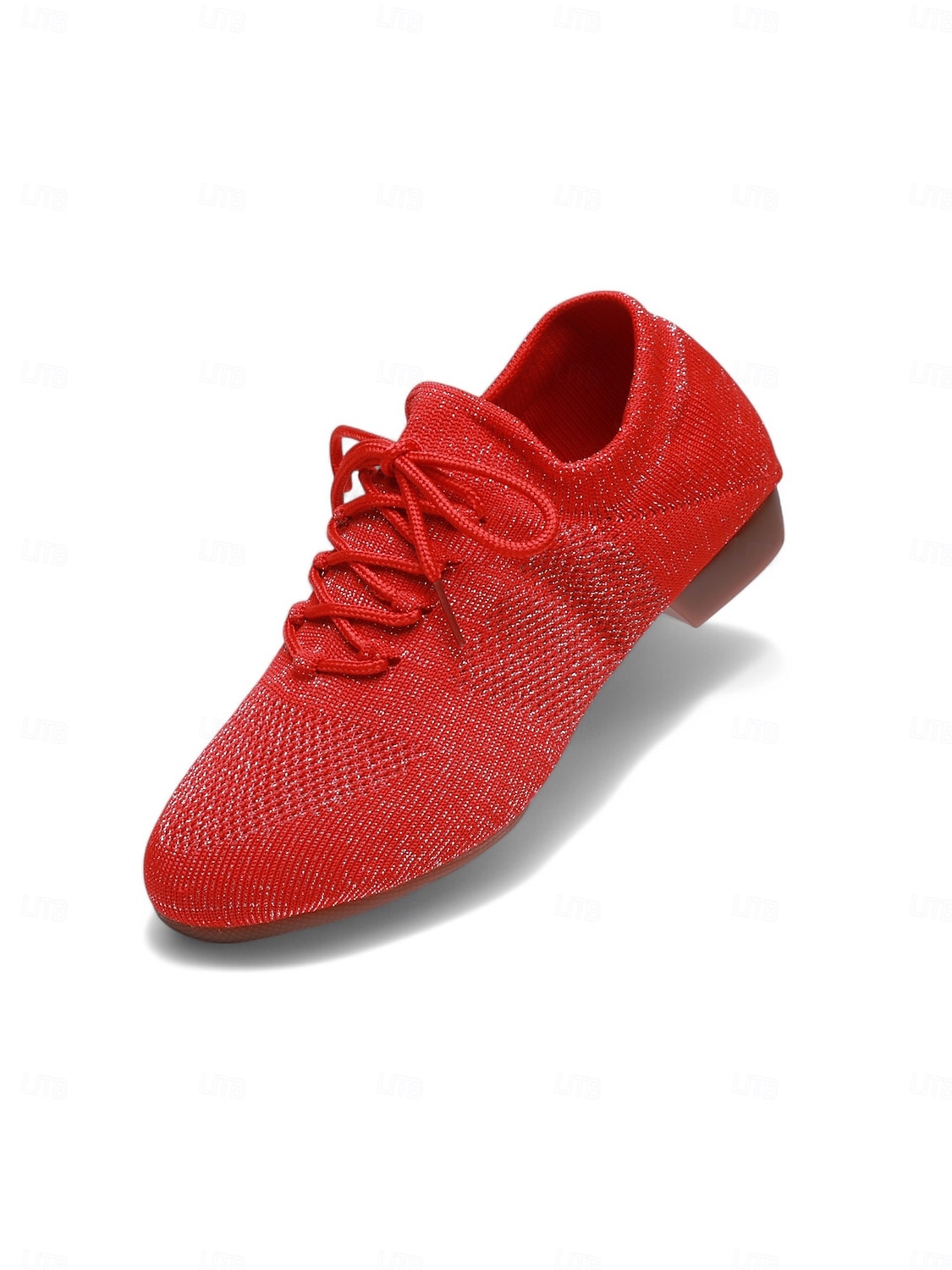 sapatos de dança femininos de malha rosa com cadarço e salto baixo – sapatos confortáveis casuais e de salão de 2025 por $26.99 –P3