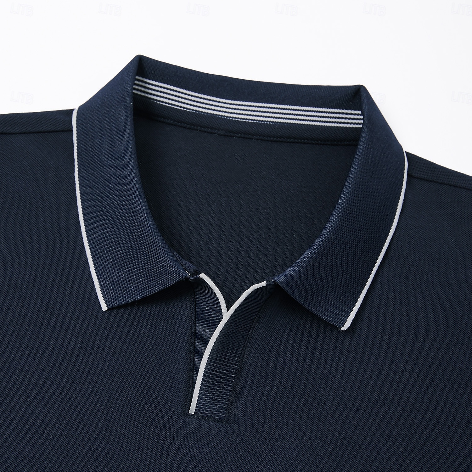 Per uomo Maglietta Manica Corta Colletto ripiegato Scollo a V Estate Primavera Maglieria Vacanza Vintage con finiture bianche Scuola Allenamento All'aperto Bianco Blu marino Grigio chiaro Maglietta del 2025 a $30.99 –P9